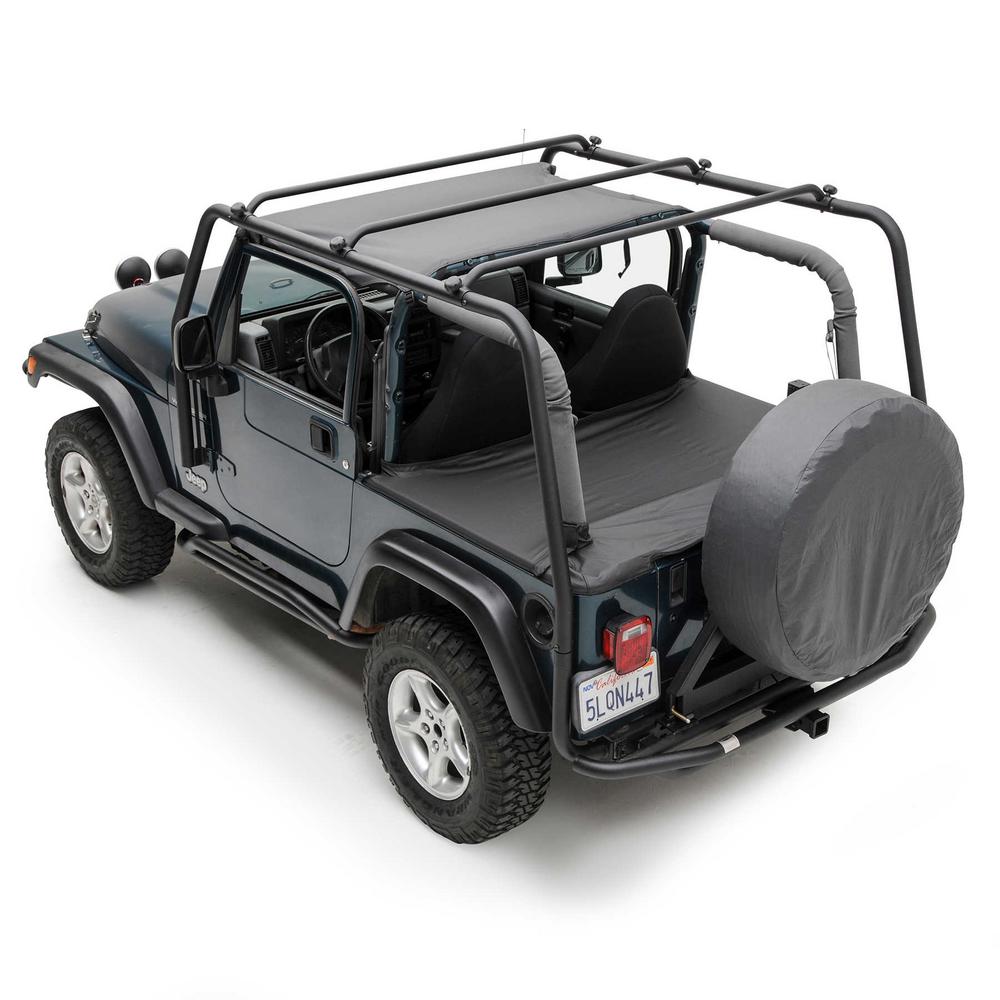 SRC Roof Rack - Textured Black (87-95 YJ) - 76711 - Smittybilt