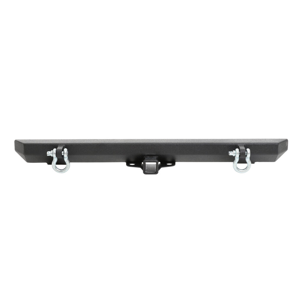 SRC Classic Rear Bumper w/ D-Ring Mounts - Textured Black (76-06 