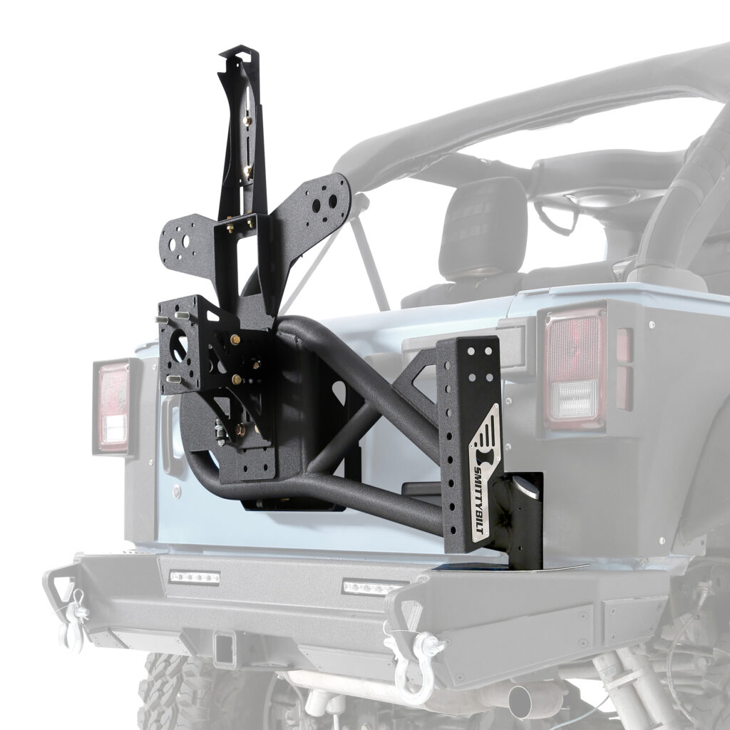 XRC Gen 2 Bolt-On Tire Carrier - Textured Black (07-18 JK