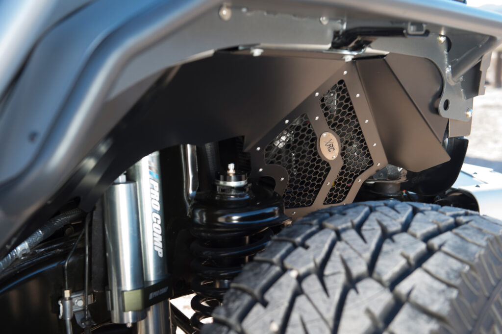 Front Aluminum Inner Fender Liner Pair - Black (07-18 JK/JKU