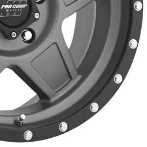 Procomp Predator Series 35 17×8.5 5×5 4.75BS 0mm Off Set Matte Graphite P/N [2635-78573]
Predator Matte Graphite 17×8.5 5×5 4.75BS Offset 0mm Cap P/N 503432700
