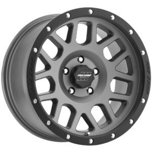 Vertigo Matte Graphite 17×9 5×5 4.75BS Offset -6mm Cap P/N 5040556000
Procomp Vertigo Series 40 17×9 5×5 4.75BS -6mm Off Set Matte Graphite P/N [2640-7973]