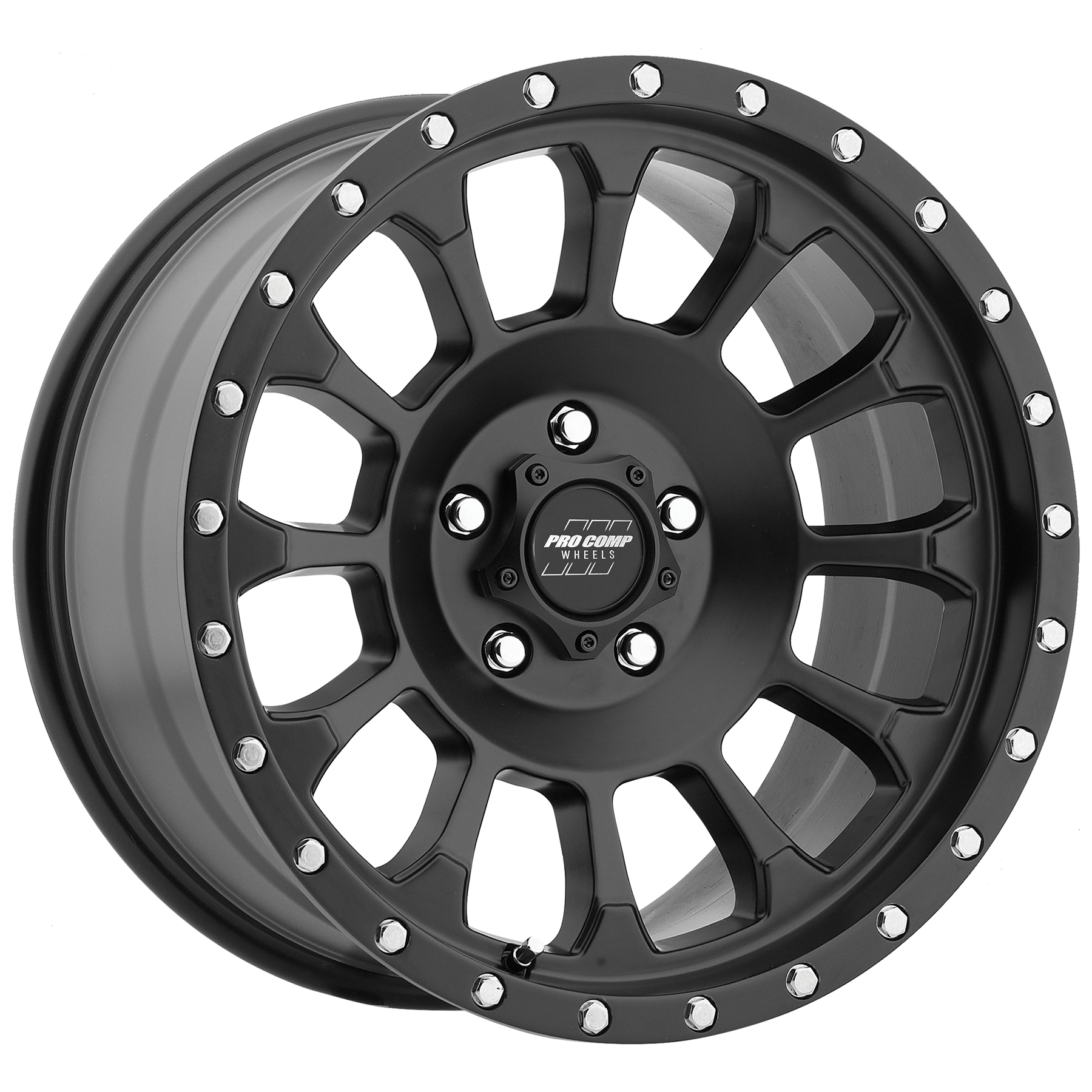 Rockwell Series 34 18x9 5x5 5BS 0mm Off Set Satin Black - Pro Comp